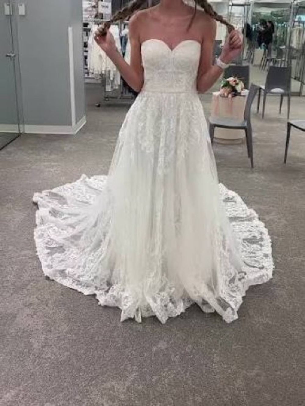 NWT Oleg Cassini CWG954 Wedding Dress